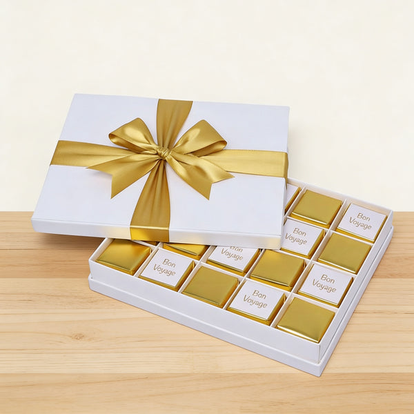Bon voyage gold classic designed 20 piece premium chocolate hard box