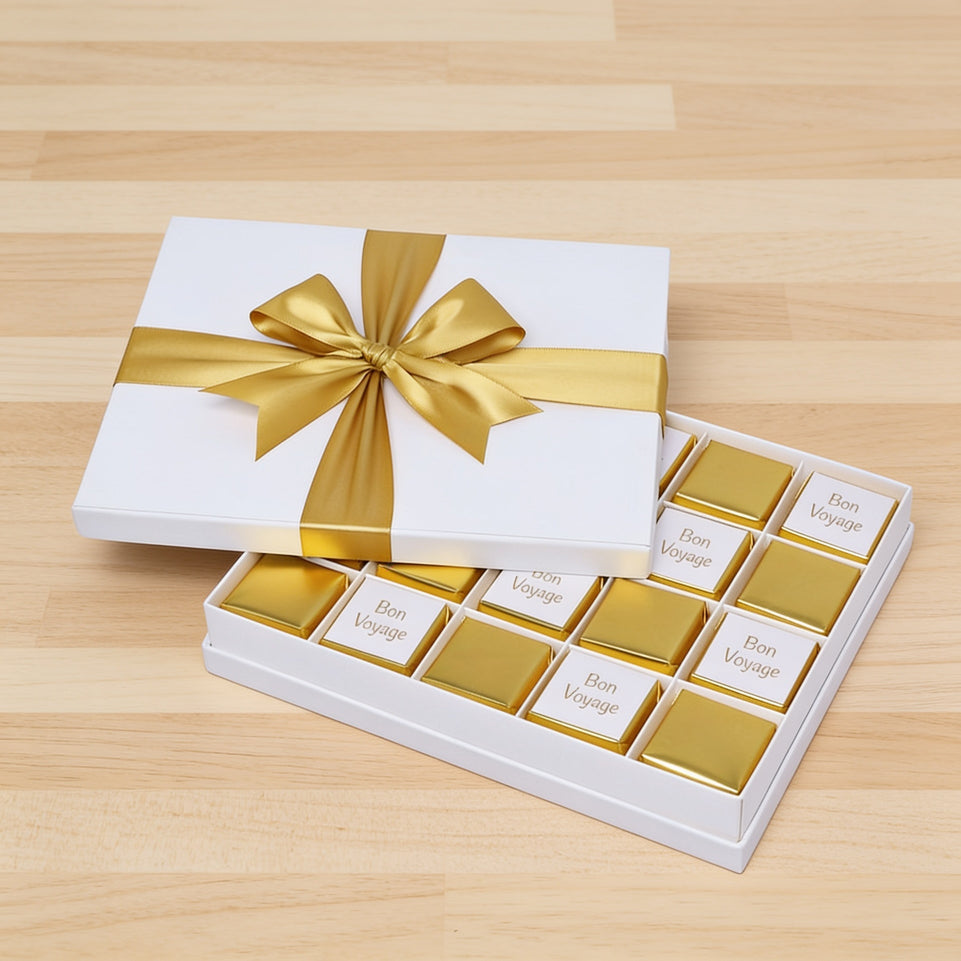 Bon voyage gold classic designed 20 piece premium chocolate hard box