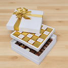 Bon voyage classic gold designed 2-layer premium chocolate hard box