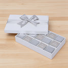 Bon voyage classic silver designed 15 piece premium chocolate hard box