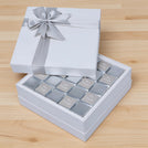 Bon voyage classic silver designed premium chocolate one layer hard box