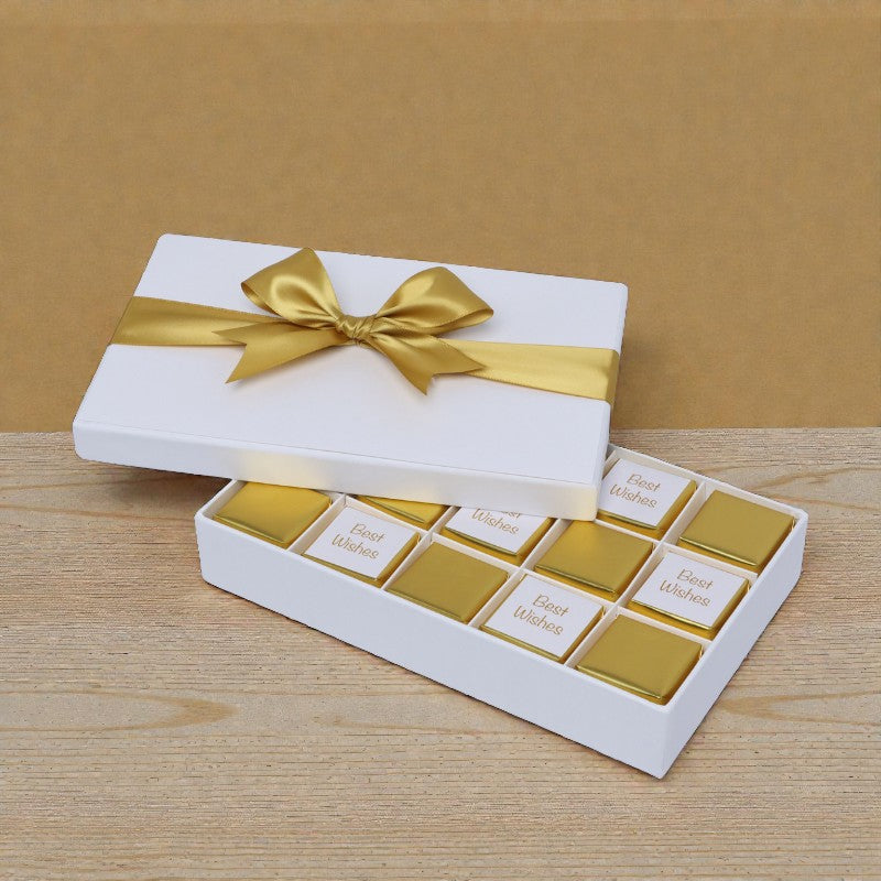 Best wishes gold classic designed 15P premium chocolate hard box