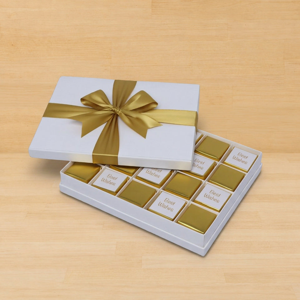 Best wishes gold classic designed 20P premium chocolate hard box