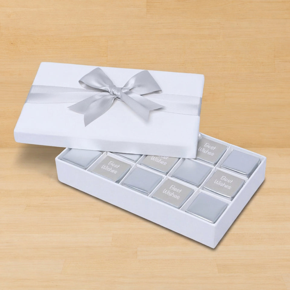 Best wishes silver classic 15P premium chocolate hard box
