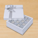 Best wishes silver classic designed premium chocolate hard box