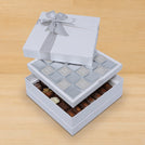 Best wishes silver classic designed 2-layer premium chocolate hard box