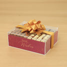 Best Wishes festive design premium chocolate gift acrylic box