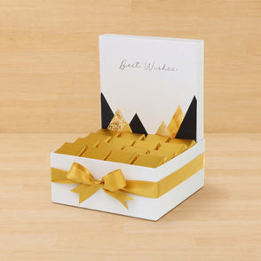 Best wishes geometric designed chocol...