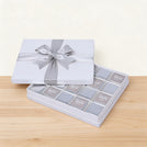 "Brighten your day" classic silver designed 20-piece premium chocolate hard box