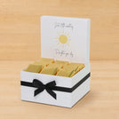 "Brighten your day" sun streak designed premium chocolate small hamper