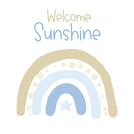 Baby boy rainbow welcome sunshine greeting card
