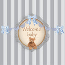 Baby boy vintage frame greeting card