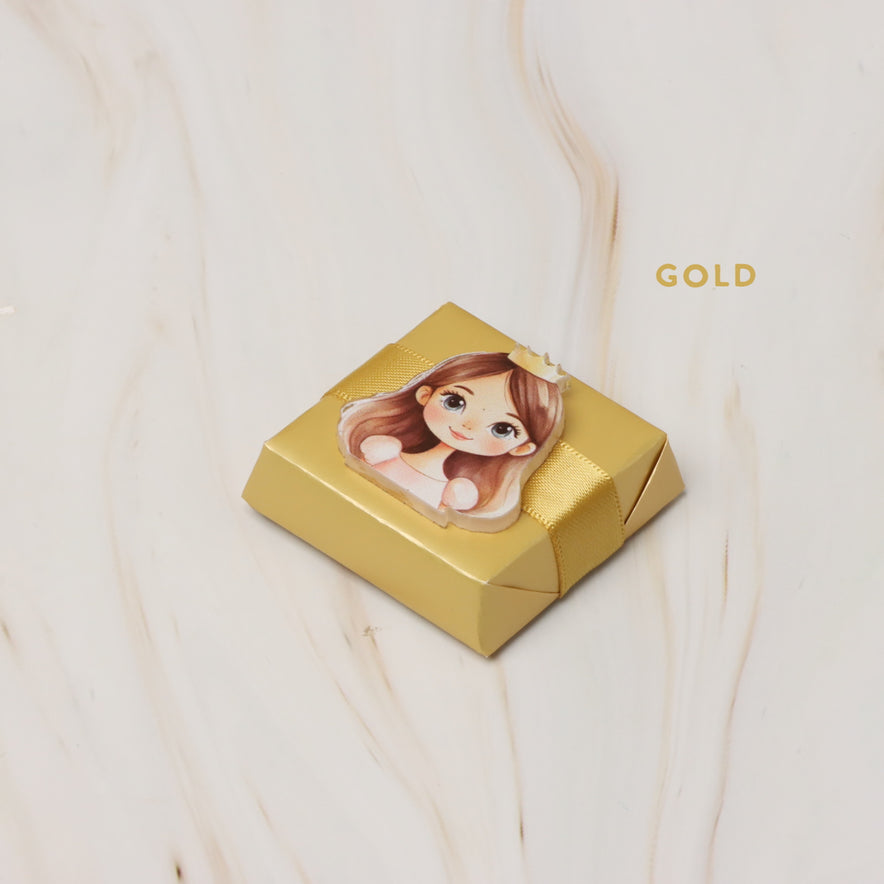 Baby girl princes acrylic decorated premium chocolate