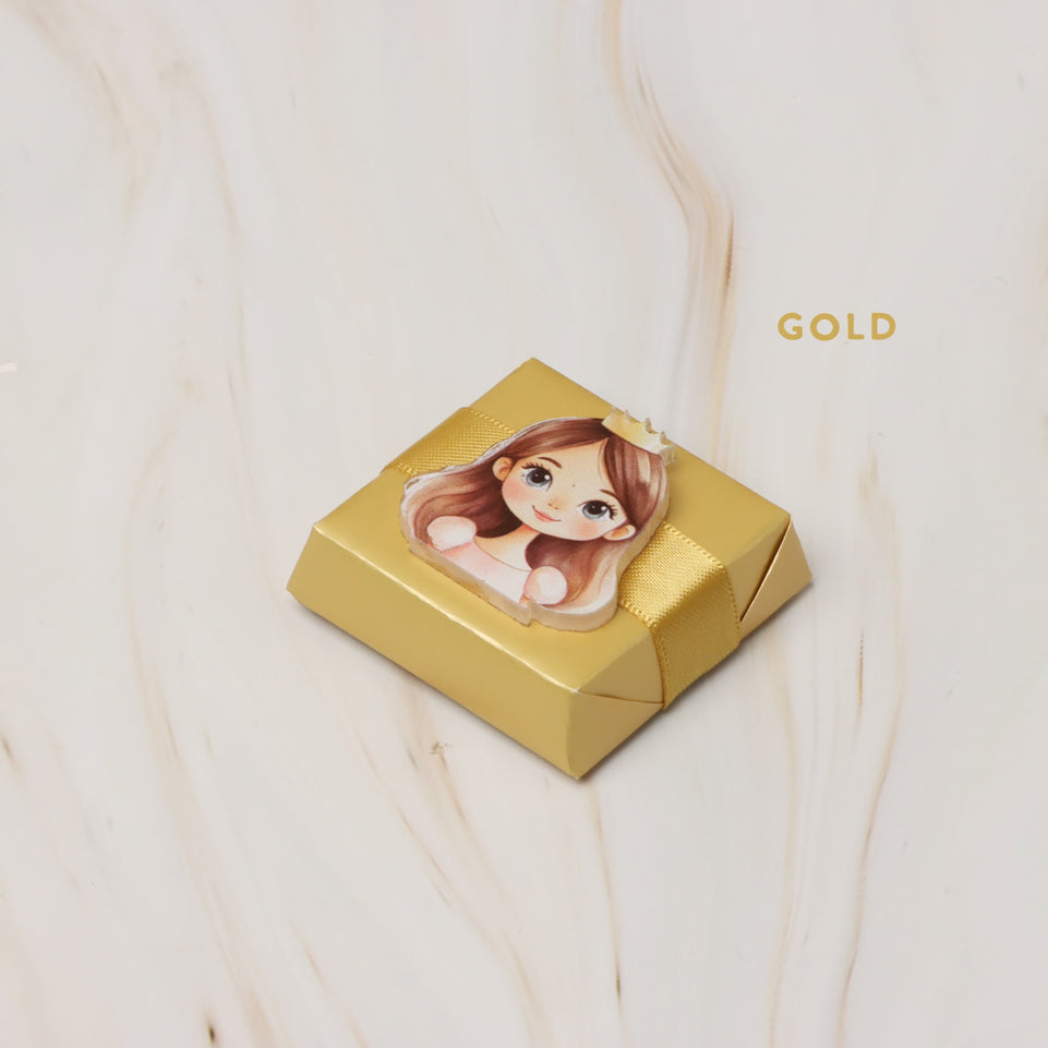 Baby girl princes acrylic decorated premium chocolate