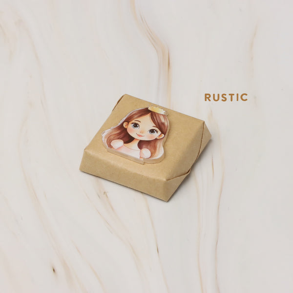 Baby girl princes acrylic decorated premium chocolate