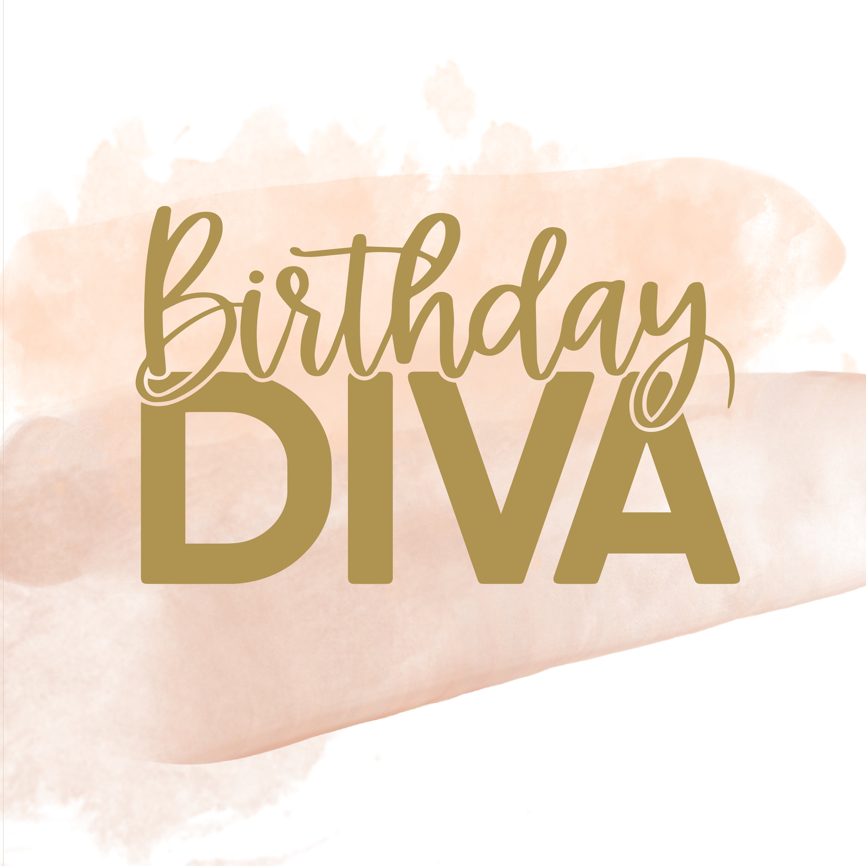 Birthday diva greeting card