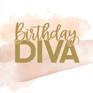 Birthday diva greeting card