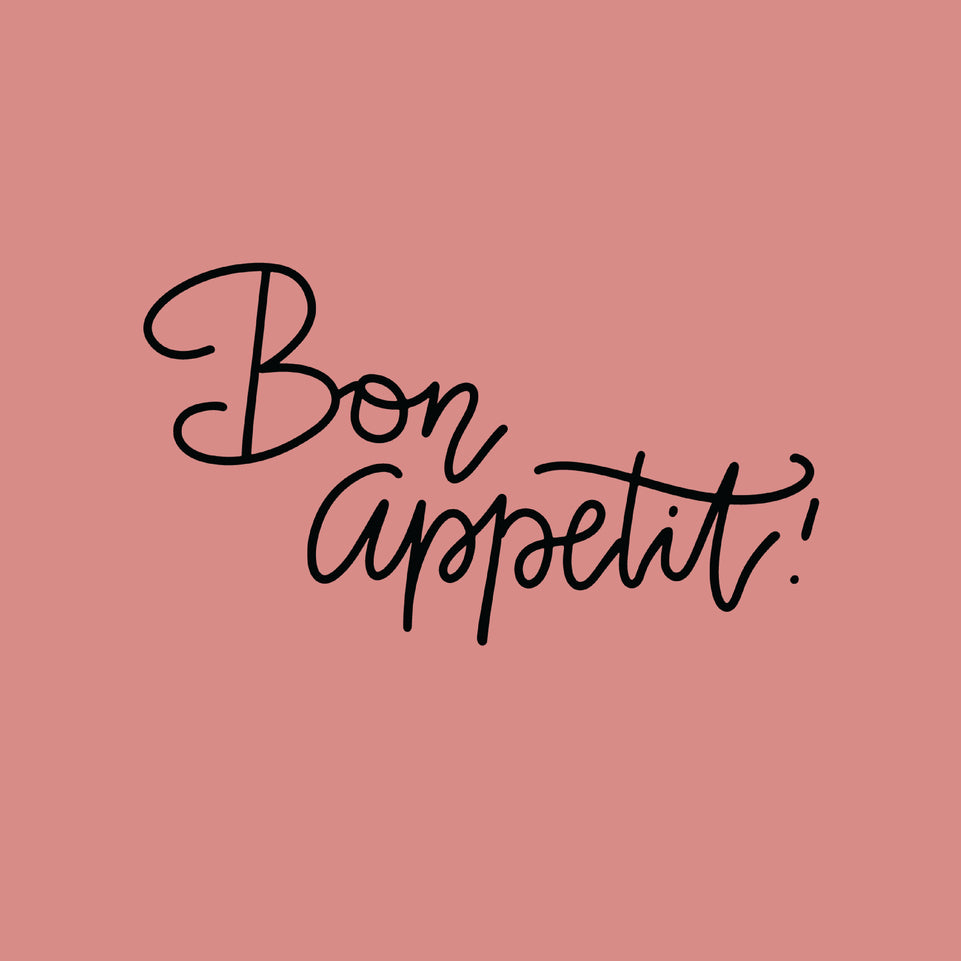 Bon apetite greeting card