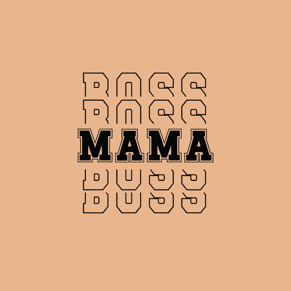 Boss mama text greeting card