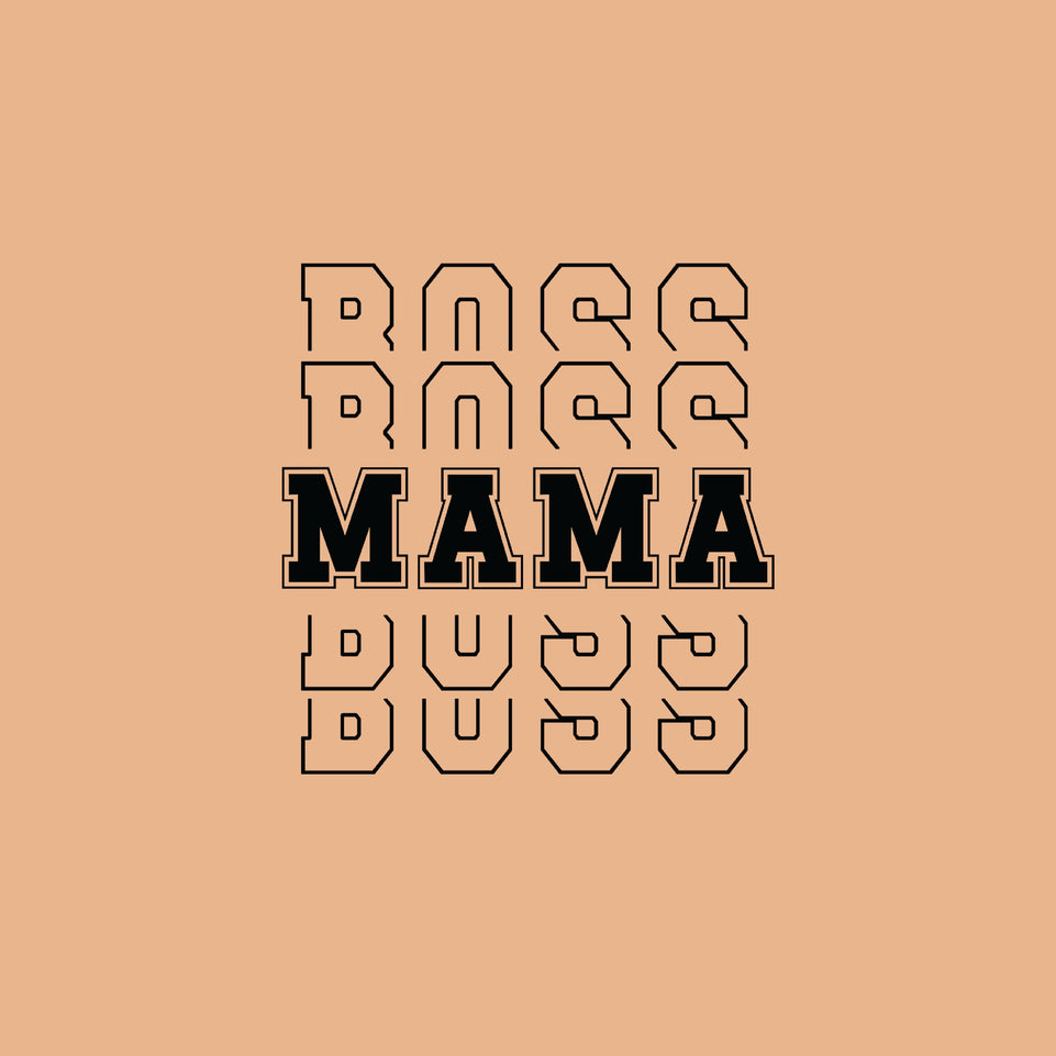 Boss mama text greeting card