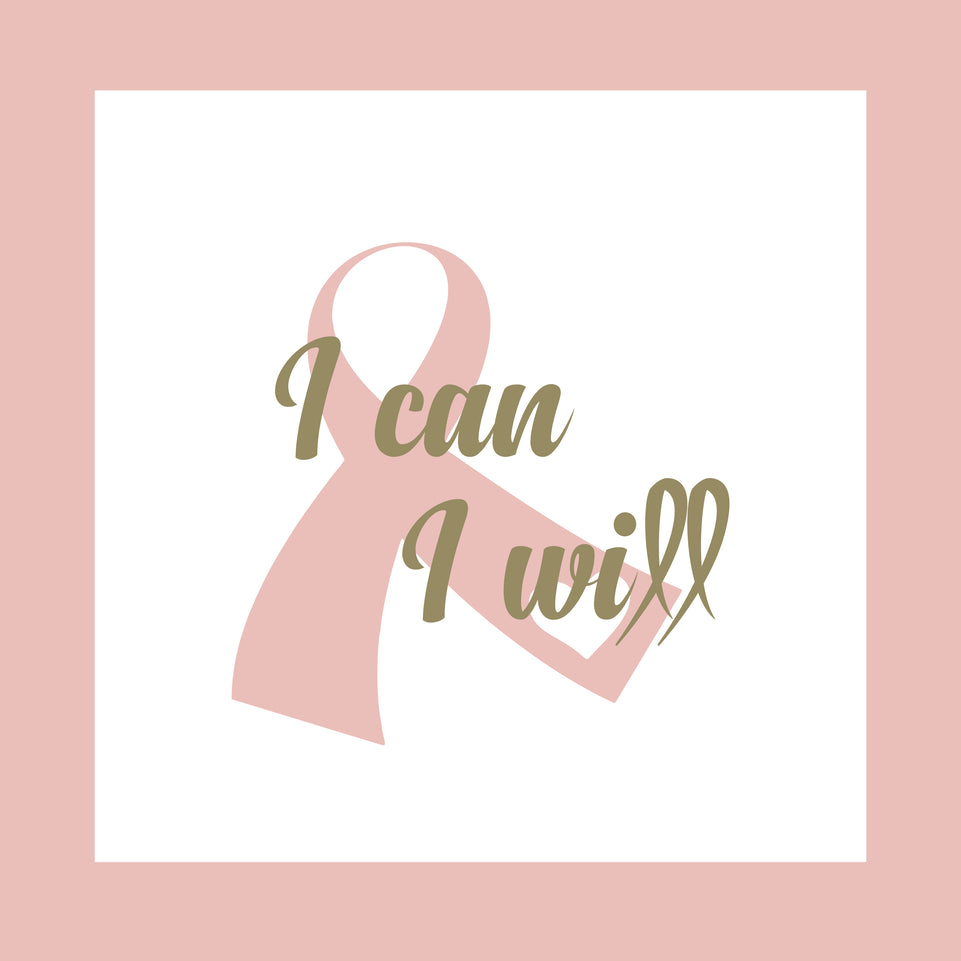 Breast cancer awareness i can i will greeting card