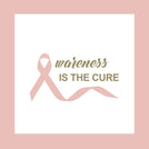 Breast cancer awareness is the cure greeting card