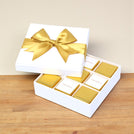 Congratulations gold designed 9P premium chocolate hard box