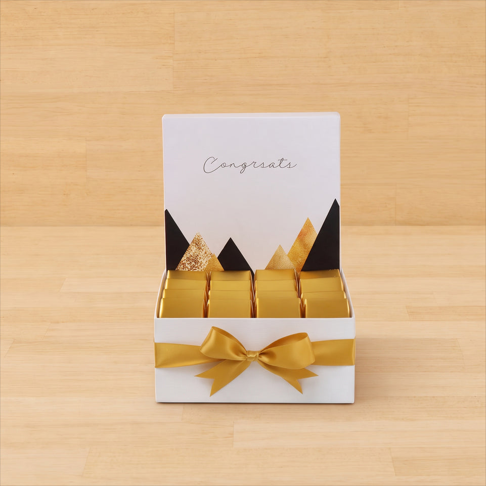 Congrats geometric designed chocolate medium hamper