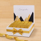 Congrats geometric designed premium chocolate large hamper