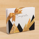 Congrats geometric designed 20P premium chocolate hard box