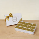 Season's greetings designed premium chocolate 15 piece hard box