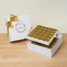 Season's greeting designed premium chocolate 2-layer hard box