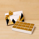 Best wishes geometric designed 15p premium chocolate hard box