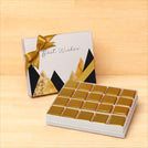 Best wishes geometric 20p premium chocolate hard box