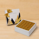 Best wishes geometric designed 25p premium chocolate hard box