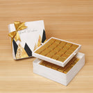 Best wishes geometric designed 50p premium chocolate hard box