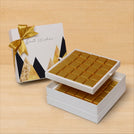 Best wishes geometric designed 50p premium chocolate hard box