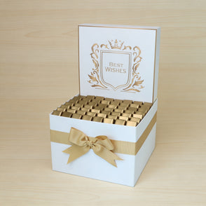 Best wishes solid wrapped chocolate l...