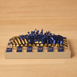 Decorated leather gift tray medium