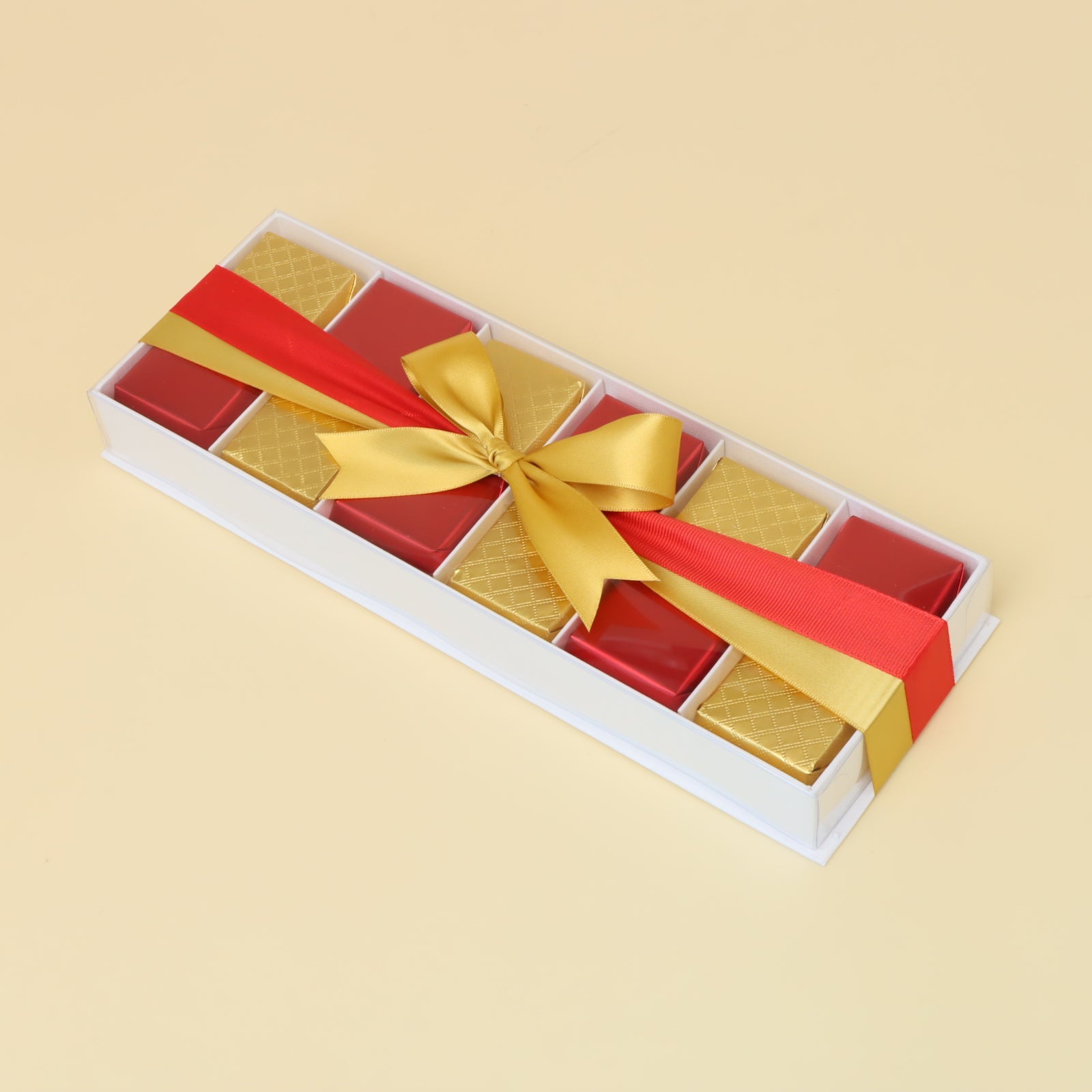 Luxury red gold premium chocolate gift box