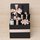 Elegant chocolate & sweets large black hamper