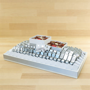 Premium chocolate large leather tray