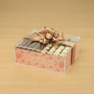 A special treat flower pattern design premium chocolate small double acrylic tray