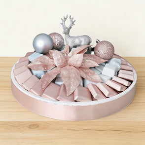Christmas decorated chocolate leather...