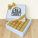 Chinese new year designed premium chocolate 25 pieces hard box