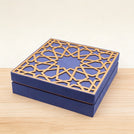 Decorated laser cut pattern chocolate hard box