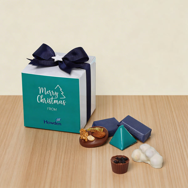 Set of 20 Corporate customized Christmas designed premium chocolate soft box