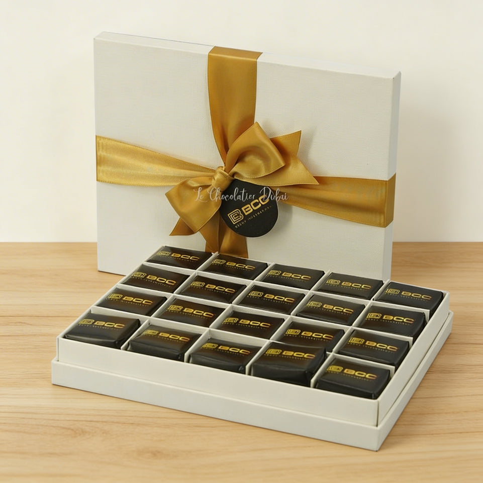 Set of 3 Corporate branded premium chocolate 20P hard box