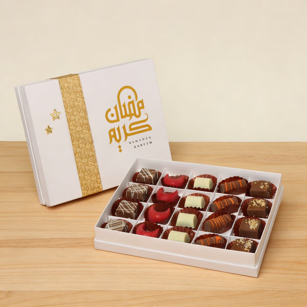 Ramadan Kareem designed chocolate printed hard box