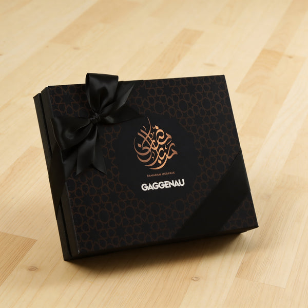 Corporate customized ramadan designed premium crescent chocolate 20P hard box